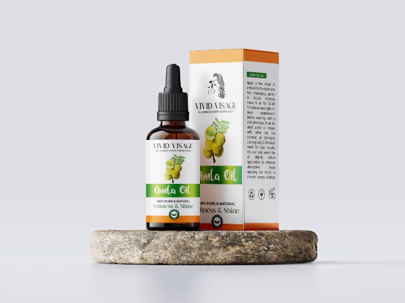 Vivid Visage Amla Oil – anti‑dandruff scalp treatment & hair fall control”