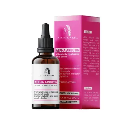 Vivid Visage Alpha Arbutin + Vitamin C + Hyaluronic Acid Serum
