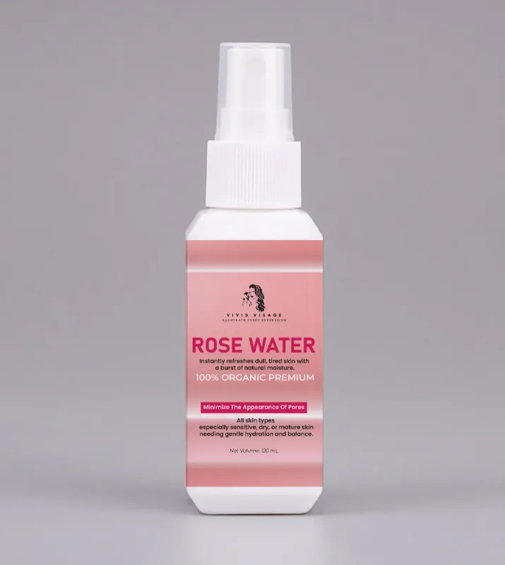 Vivid Visage Hydrating Facial Mist 120ml – Rose Water Face Mist for Refreshing & Hydrating Skin