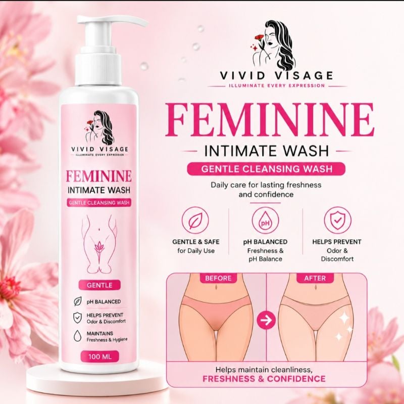 vivid visage feminine intimate wash for womens girls