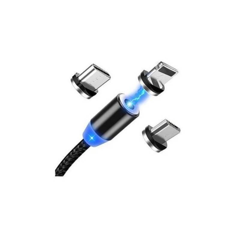 Magnetic Câble Magnétique Pour Telephone Charge Type C / Samsung / IPhone -كابل شحن