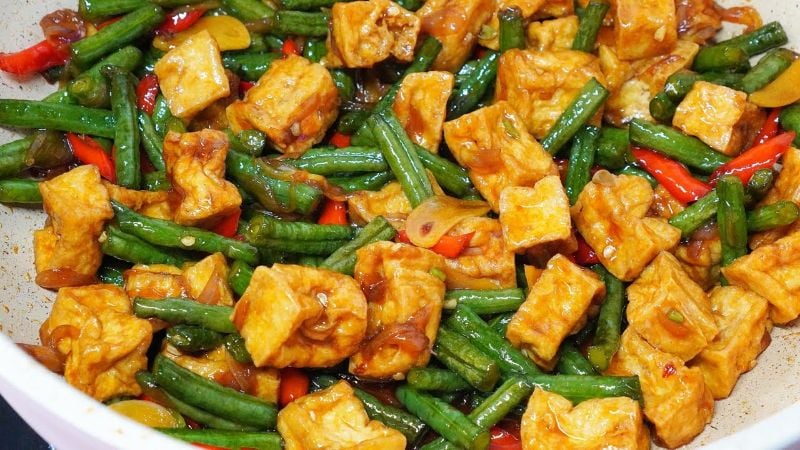 Oseng Tahu Kacang Panjang