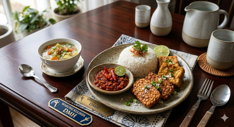 Nasi + Tempe Tahu Goreng