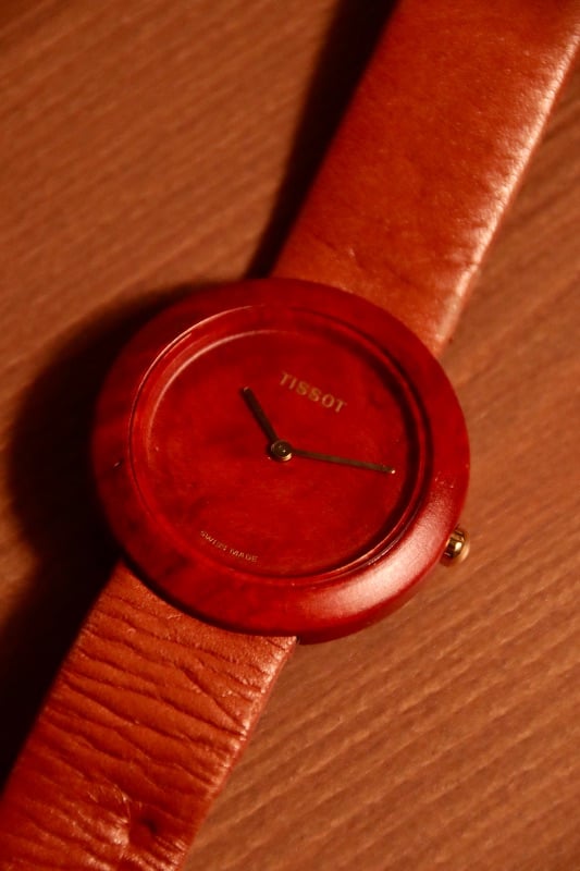 Vintage W150 Tissot Geniune Wood Watch