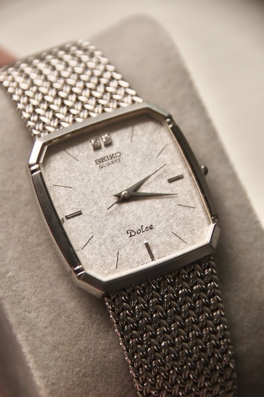 Seiko Dolce 9521-5210 Quartz Woven Mesh Bracelet