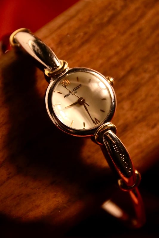Marie Claire Dual Tone Ladies Bangle Watch