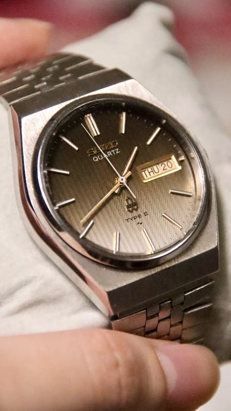 RARE Seiko Type II Bronze - Brown Quartz Vintage Watch