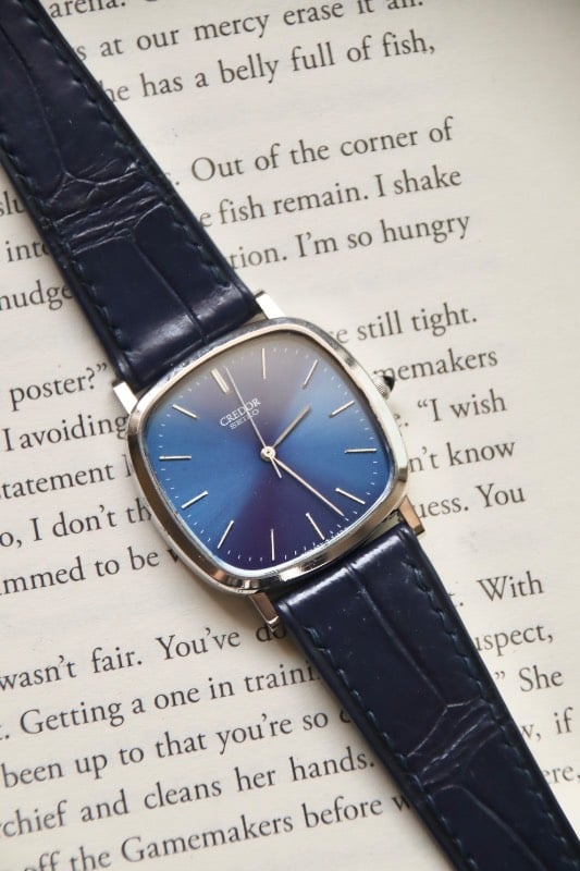Seiko Credor In Vibrant Blue 5931-5170 Vintage Watch