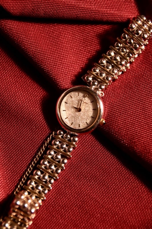 Citizen Sylph Vintage Gold-Tone Beaded Bracelet Watch