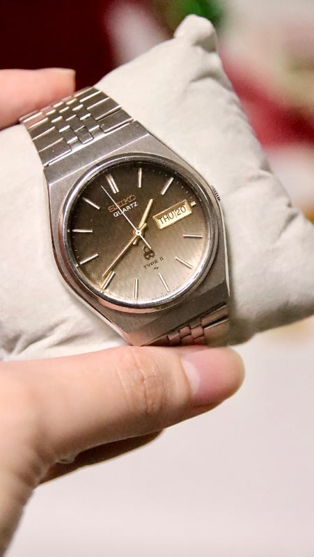 RARE Seiko Type II Bronze - Brown Quartz Vintage Watch