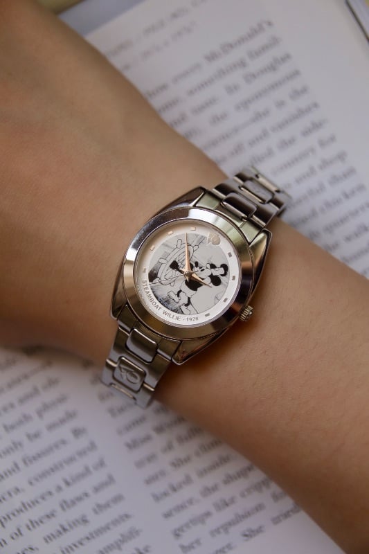 1928 Disney Mickey Mouse Steamboat Willie Commemorative Quartz Vintage Watch