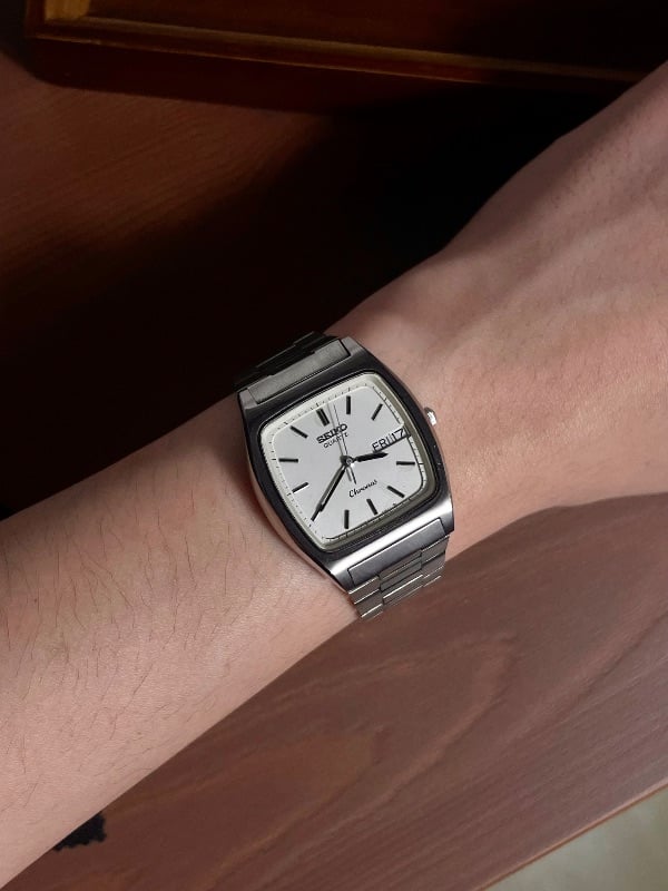 Seiko TV Shaped Chronos Quartz Vintage Watch