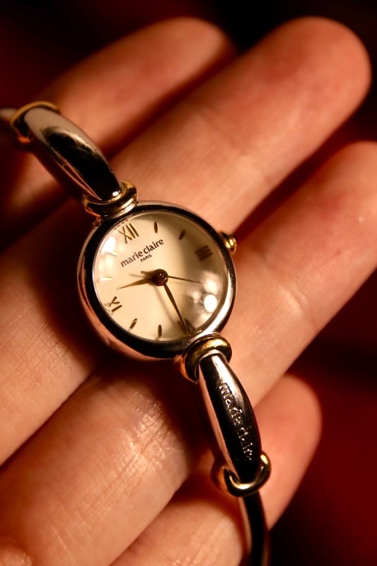 Marie Claire Dual Tone Ladies Bangle Watch