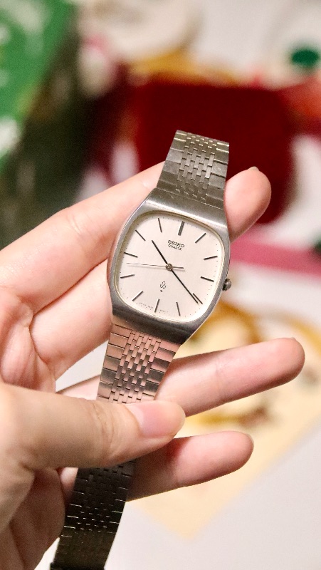 Seiko TV Shaped Integrated Bracelet Quartz Vintage Watch