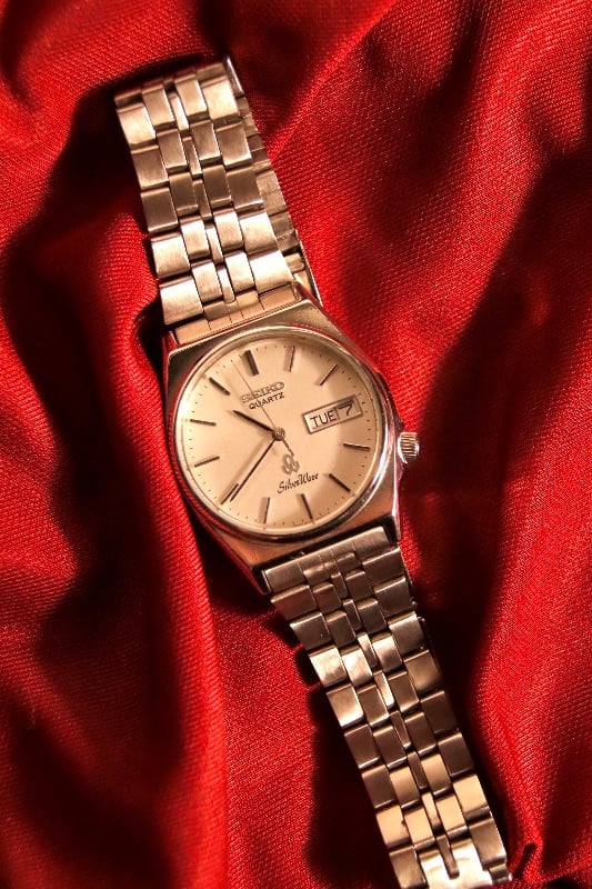 Seiko Silverwave In White Quartz Vintage Watch