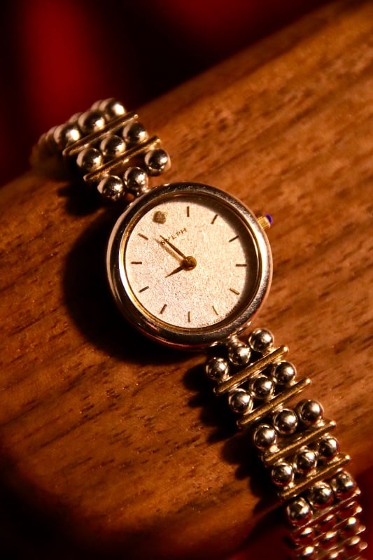 Citizen Sylph Vintage Gold-Tone Beaded Bracelet Watch