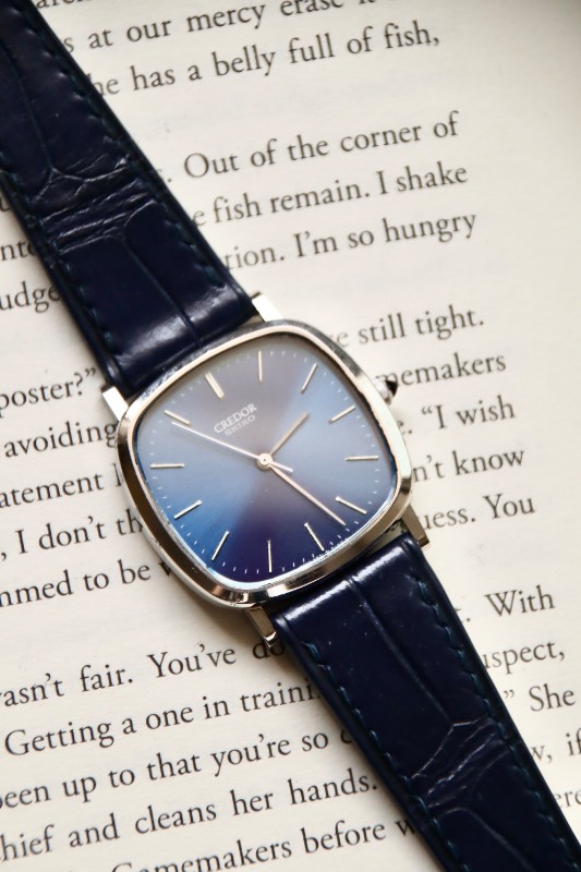 Seiko Credor In Vibrant Blue 5931-5170 Vintage Watch