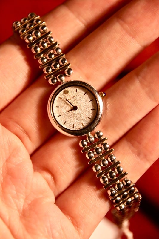 Citizen Sylph Vintage Gold-Tone Beaded Bracelet Watch