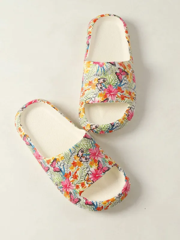 Women's Comfortable Summer Meets Nature Soft and Cushy Slip-Ons