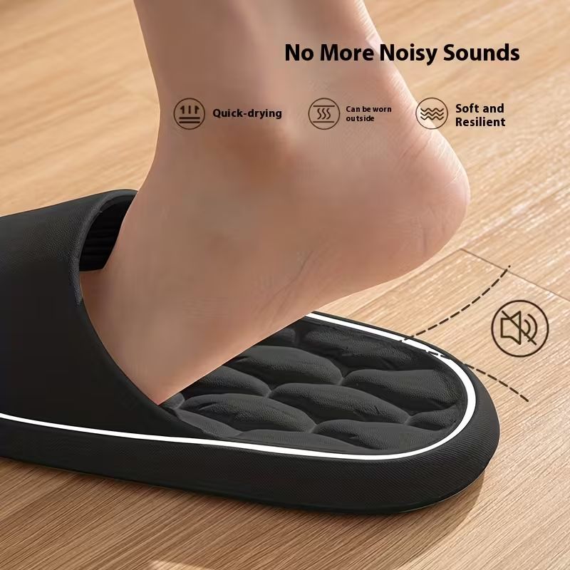Unisex EVA slippers-comfortable non-slip indoor and outdoor slippers, thick non-slip soles, suitable for all seasons, comfortable open-foot design, suitable for bathroom and leisure occasions, home slippers, simple and light