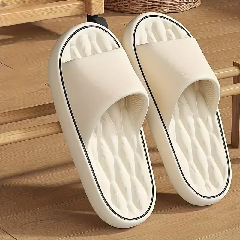 Unisex EVA slippers-comfortable non-slip indoor and outdoor slippers, thick non-slip soles, suitable for all seasons, comfortable open-foot design, suitable for bathroom and leisure occasions, home slippers, simple and light