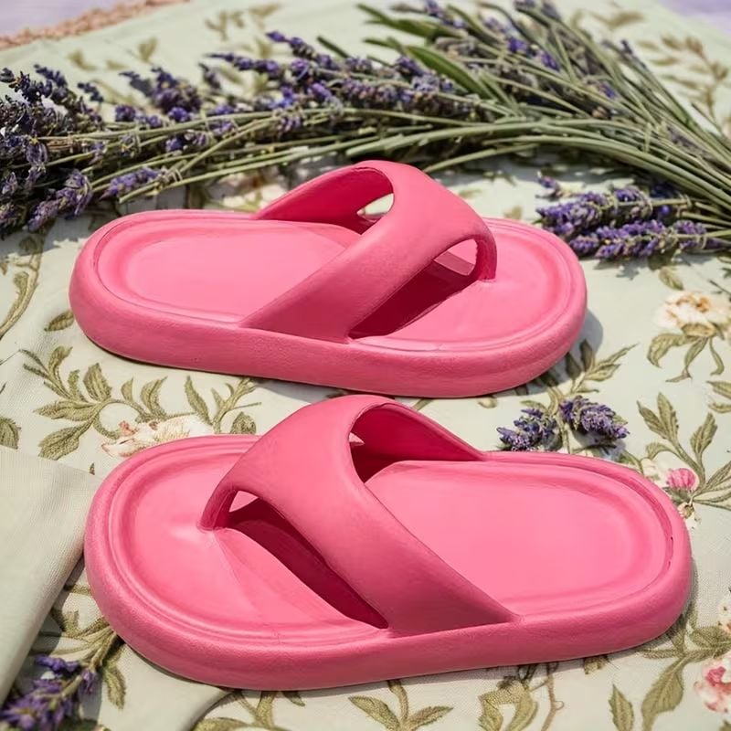 Women's Flip-Flops Lightweight Quick-Dry with Soft Cushioned Soles, Pink