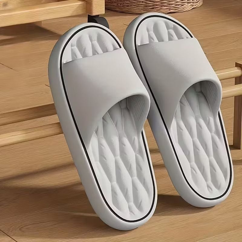 Unisex EVA slippers-comfortable non-slip indoor and outdoor slippers, thick non-slip soles, suitable for all seasons, comfortable open-foot design, suitable for bathroom and leisure occasions, home slippers, simple and light