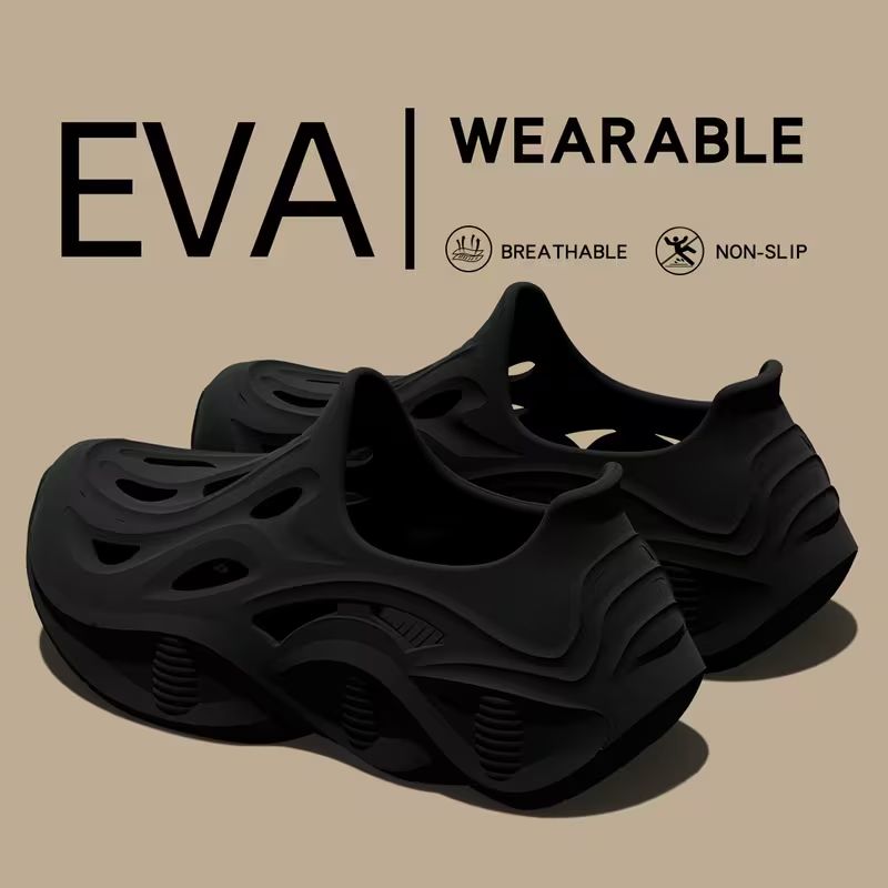 Unique Thick-Soled Clogs | Trendy, Stylish, Eye-Catching, All-Season, Casual & Minimalist Design, EVA Material, Slip-On Closure, Universal Fit