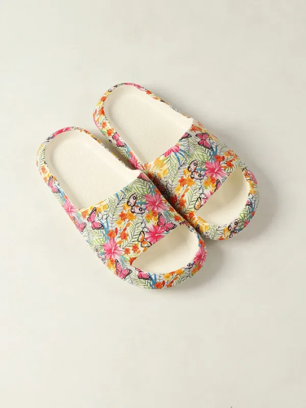 Women's Comfortable Summer Meets Nature Soft and Cushy Slip-Ons