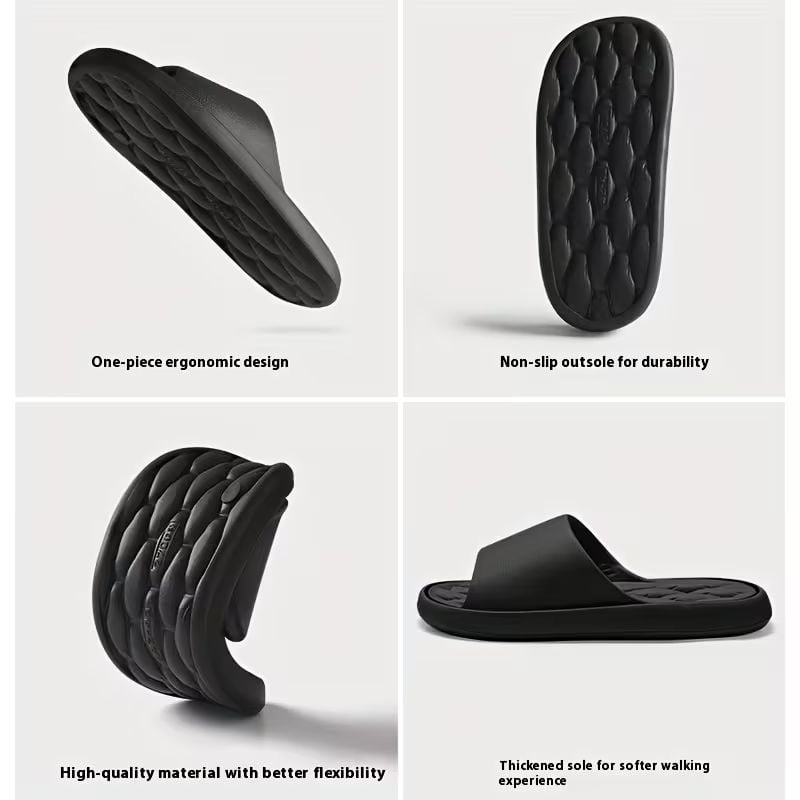 Unisex EVA slippers-comfortable non-slip indoor and outdoor slippers, thick non-slip soles, suitable for all seasons, comfortable open-foot design, suitable for bathroom and leisure occasions, home slippers, simple and light