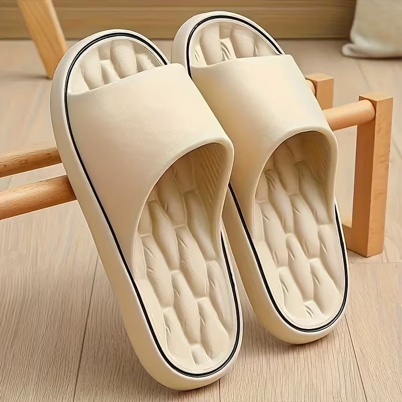 Unisex EVA slippers-comfortable non-slip indoor and outdoor slippers, thick non-slip soles, suitable for all seasons, comfortable open-foot design, suitable for bathroom and leisure occasions, home slippers, simple and light
