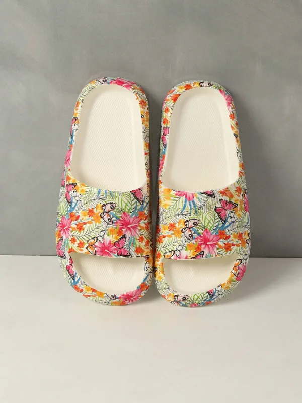 Women's Comfortable Summer Meets Nature Soft and Cushy Slip-Ons