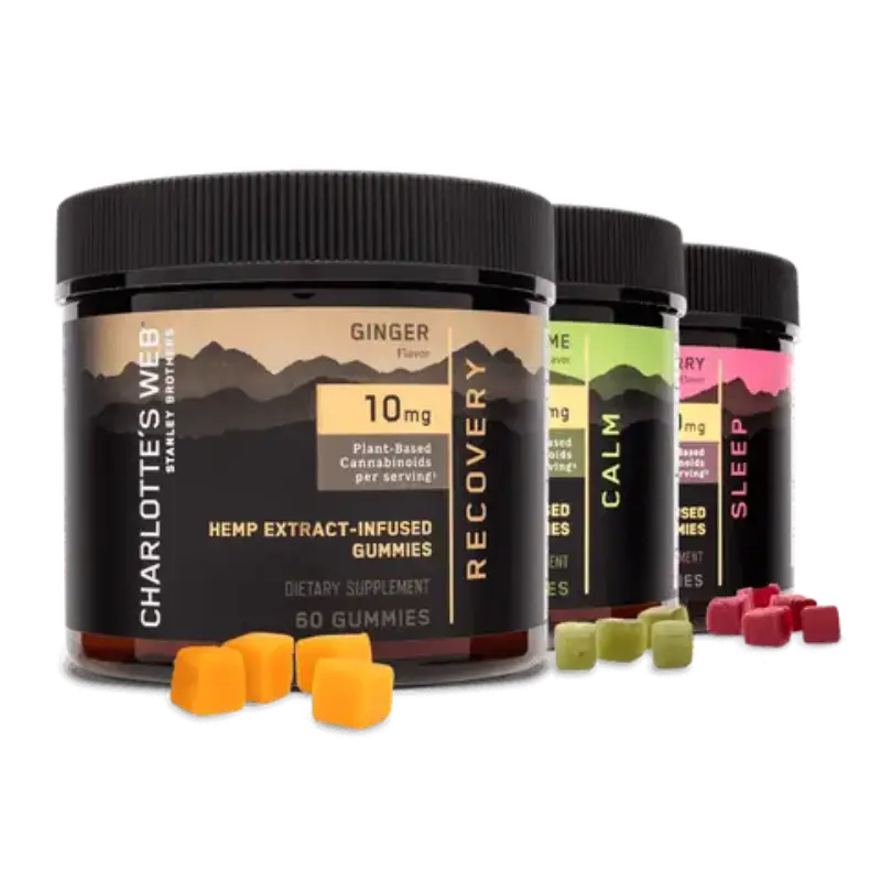 60ct CBD Infused Gummies: Calm, Sleep and Recovery Pack