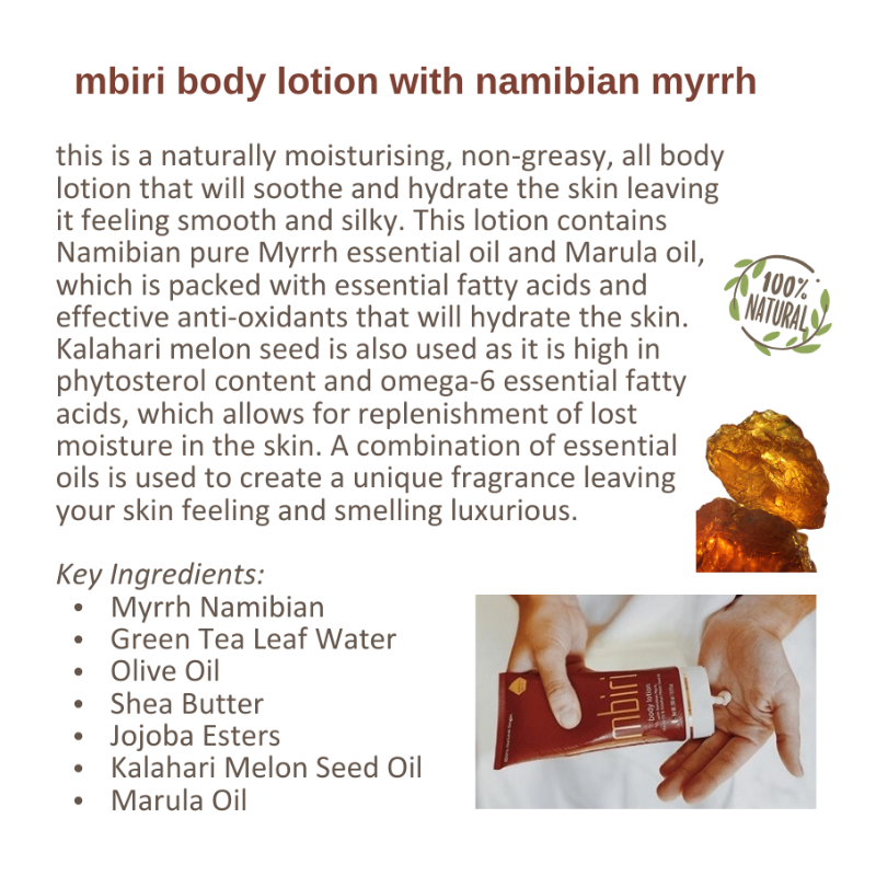 BODY LOTION with myrrh [Mbiri]