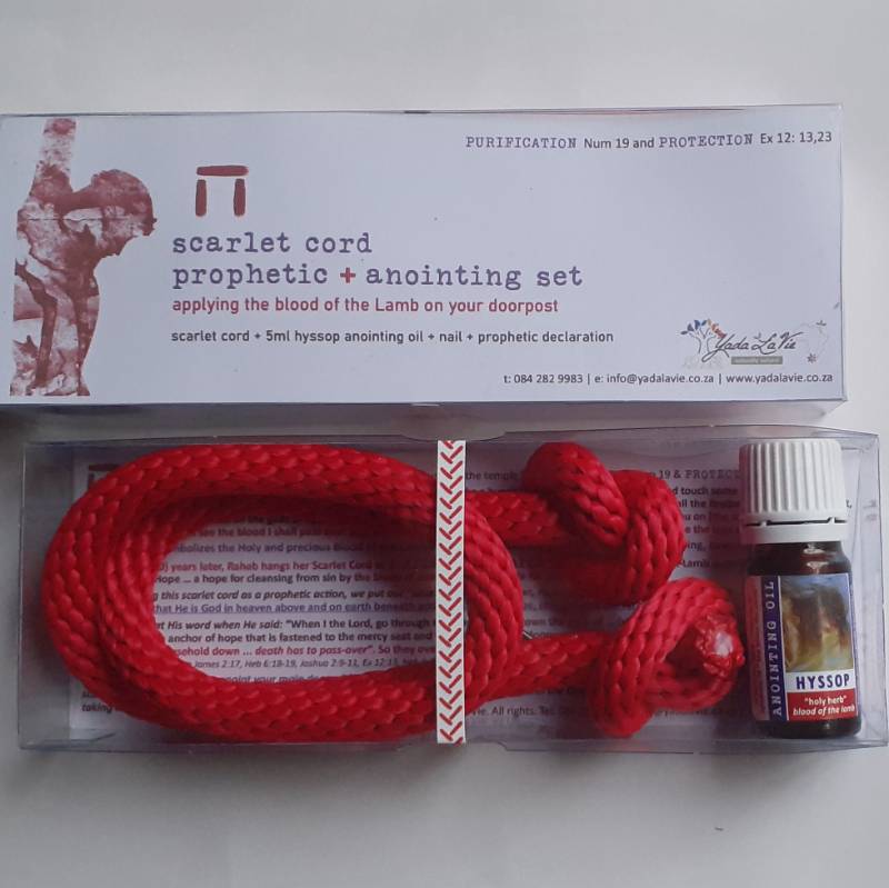 SCARLET CORD + Hyssop prophetic anointing set