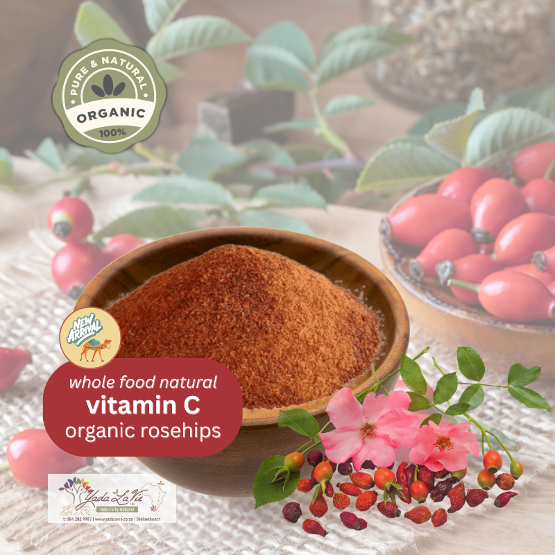 organic ROSEHIP wholefood vitamin C powder