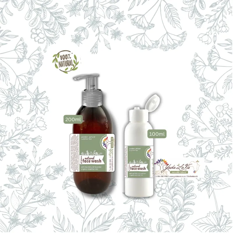 *FACE WASH with org teatree & lavender [100% natural]