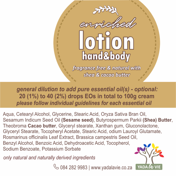 enriched LOTION base with shea [natural]