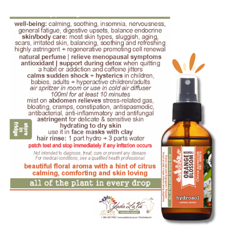 ORANGE BLOSSOM (Neroli) hydrosol