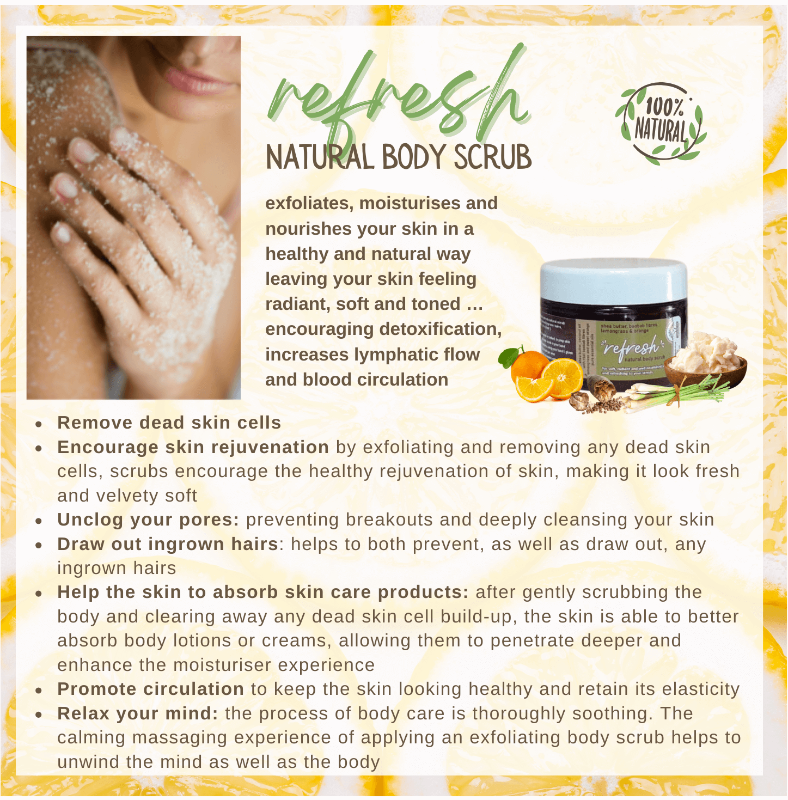 REFRESH natural scrub with lemongrass