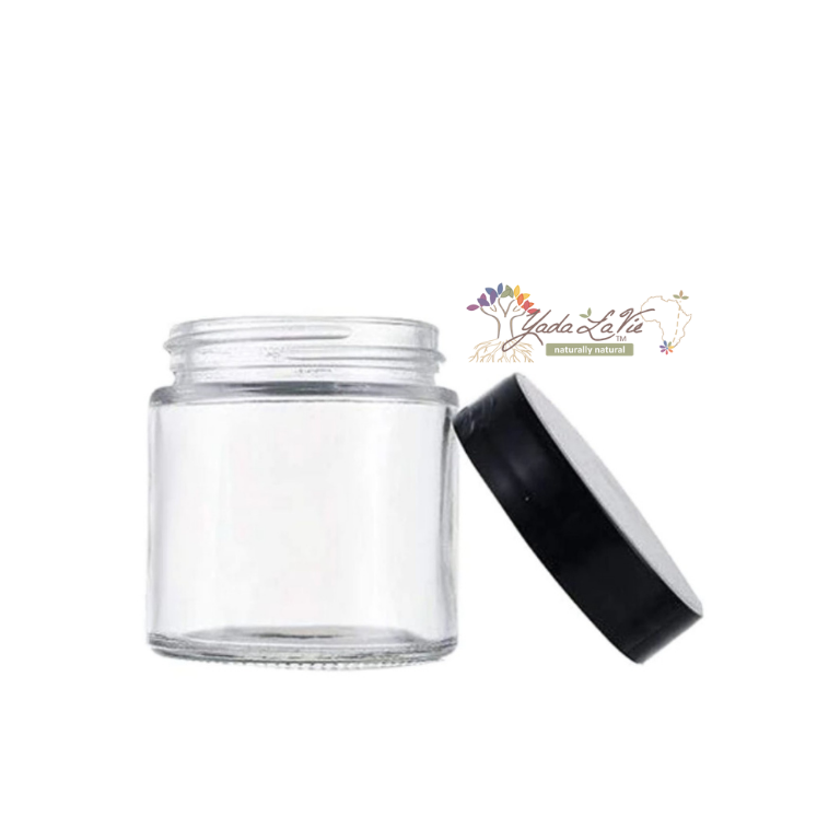 100ml OINTMENT JAR (clear) + black lid