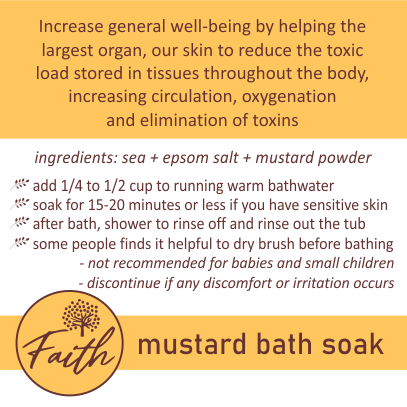 FAITH MUSTARD bath soak