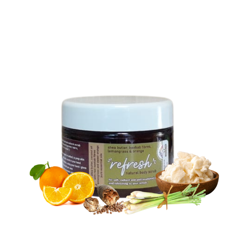 REFRESH natural scrub with lemongrass