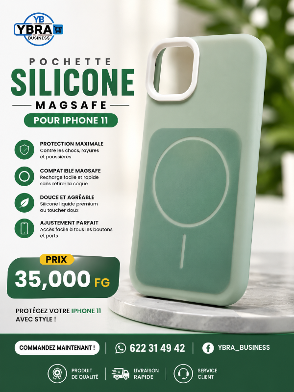 Pochette silicone iPhone 11
