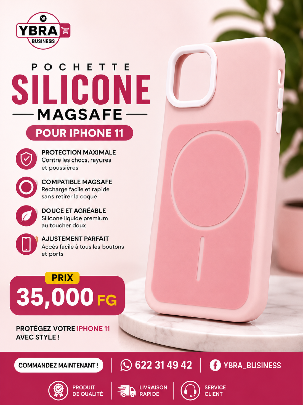 Pochette silicone iPhone 11