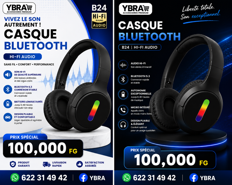 Casque Bluetooth B24
