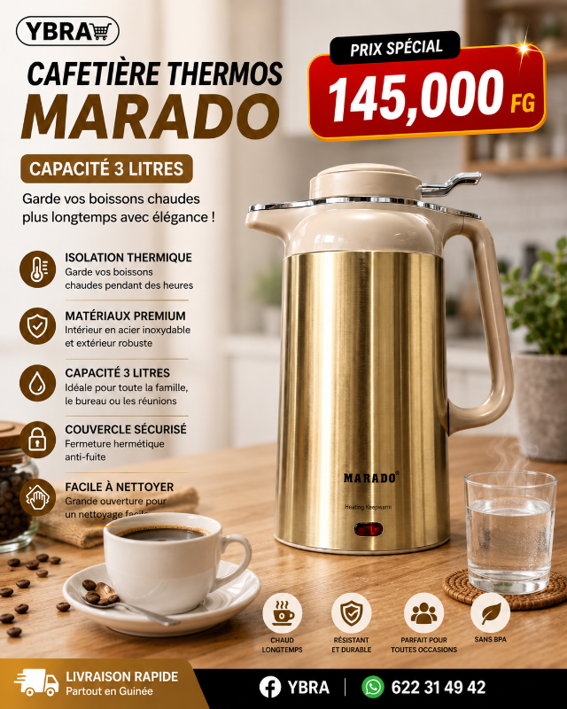 Cafetière Marado thermos 3L