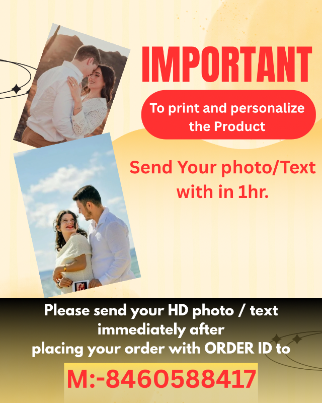 Led Magic Mirror Photo Frame (Round) With Charging Cable-Can be Customise-Personalised for loved ones on any occassion