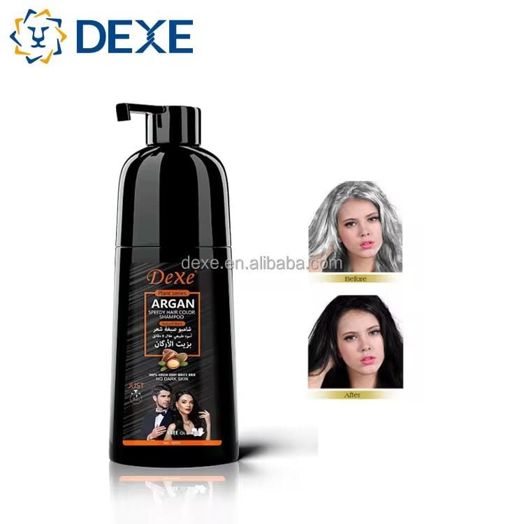 ✨ Shampoing Colorant Argan DeXe – Noir Naturel Instantané ✨