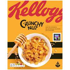 Kellog's Crunchy nut cereal breakfast